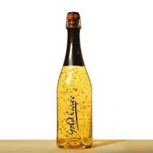 шампанское с частицами 23-каратного золота 