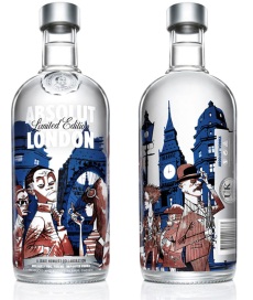 Бутылка водки Absolut Vodka дизайна Джейми Хьюлетта