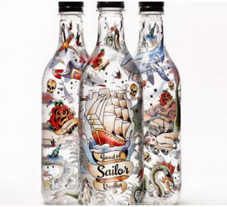 Good Ol' Sailor Vodka - водка с дизайнерскими тату