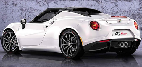 концепт Alfa Romeo 4C Spider 2014