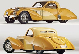 Bugatti Type 57SC Atalante Coupe 1937 года будет продан с аукциона