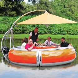 Лодка Barbeque Dining Boat для отдыха в компании