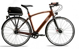 Велосипеды Audi Duo с деревянной рамой: еще экологичнее