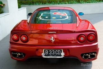 Ferrari 360 в стиле Hello Kitty