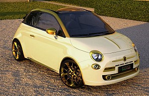 Китайский миллионер стал владельцем золотого Fiat 500