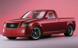 Ford F-150 Lightning Rod Concept 2001 года – роскошь красного