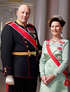Король Харальд V и его семья 