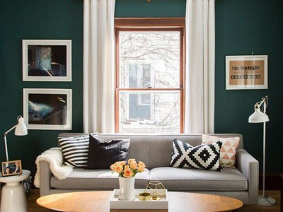 Дизайн гостиной в зеленом цвете. Советы по оформлению