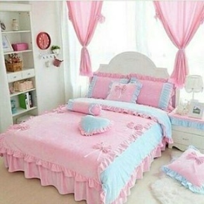 спальня в розовых оттенках