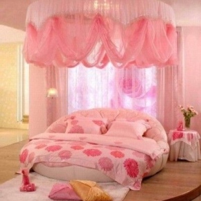 оформление спальной комнаты в розовых тонах