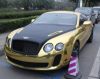 Черно-золотой Bentley Continental Supersport замечен в Китае
